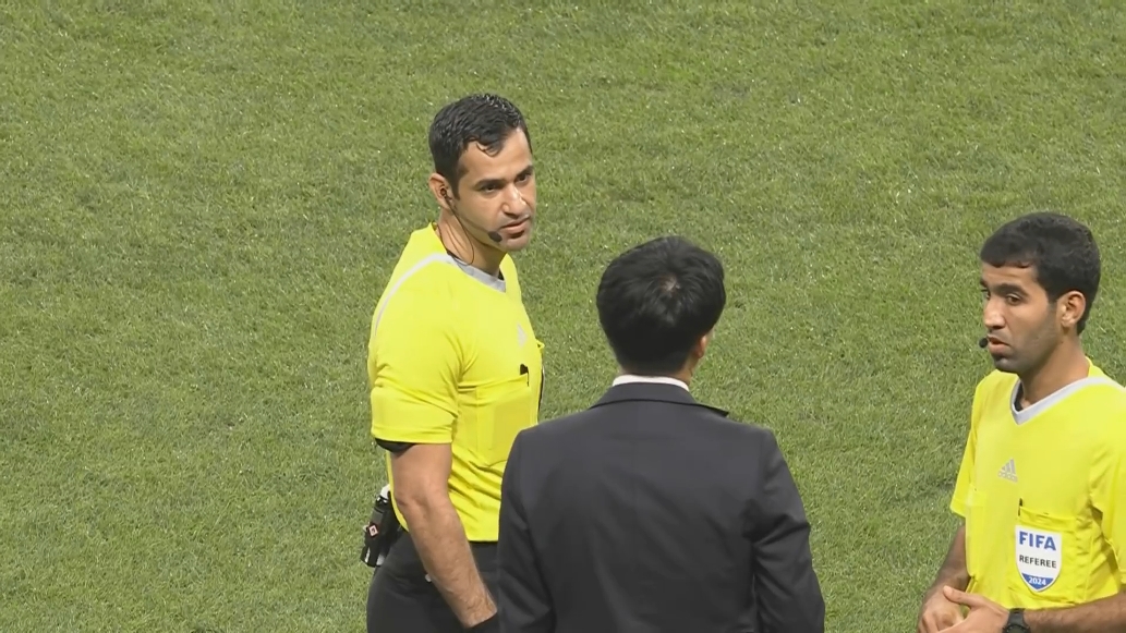  賈西姆執(zhí)法亞冠海港客戰(zhàn)神戶勝利船，此前主哨國足0-7日本