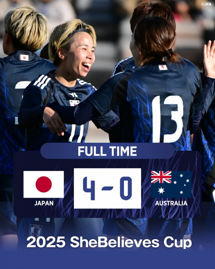  熱身賽日本女足4-0澳大利亞女足，田中美南2射1傳&長(zhǎng)谷川唯任隊(duì)長(zhǎng)