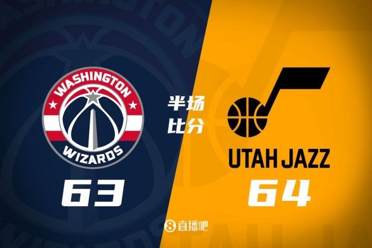  狀元之爭！半場戰(zhàn)報：奇才63-64落后爵士 薩爾20分&塞克斯頓16分
