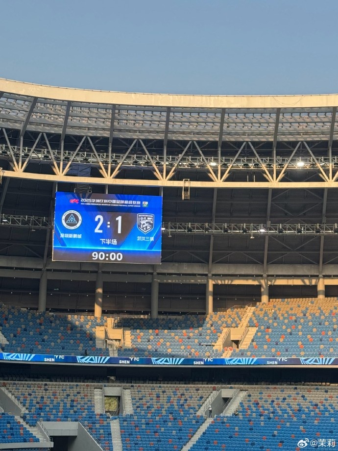  熱身賽：深圳新鵬城在常規(guī)時間2-1勝武漢三鎮(zhèn)，在加時賽2-2戰(zhàn)平
