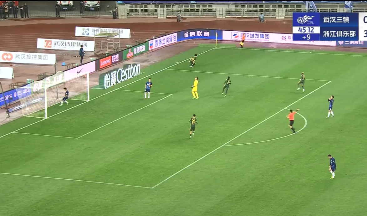  18歲王鈺棟中超處子球！三鎮(zhèn)后防白給，浙江半場4-0領先