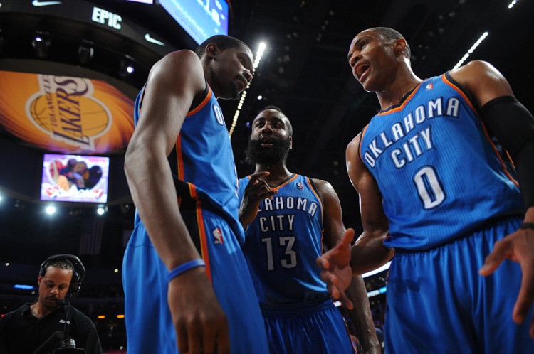 雷霆三少得分全部進(jìn)入歷史前20！他們是NBA歷史最大的如果嗎？